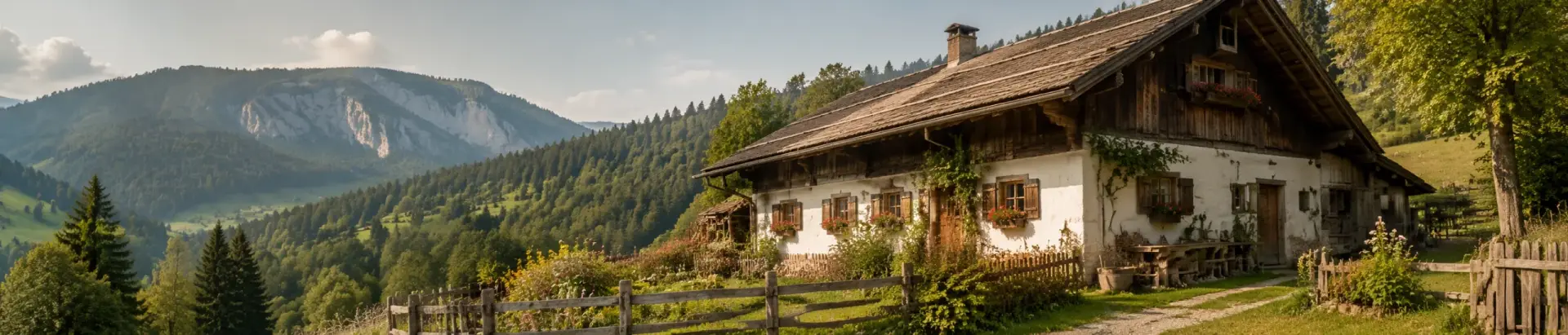 Alpiner LebensRaum in den Bergen als Sinnbild für WohnKultur, Natur, Herkunft und regionale Erinnerung.