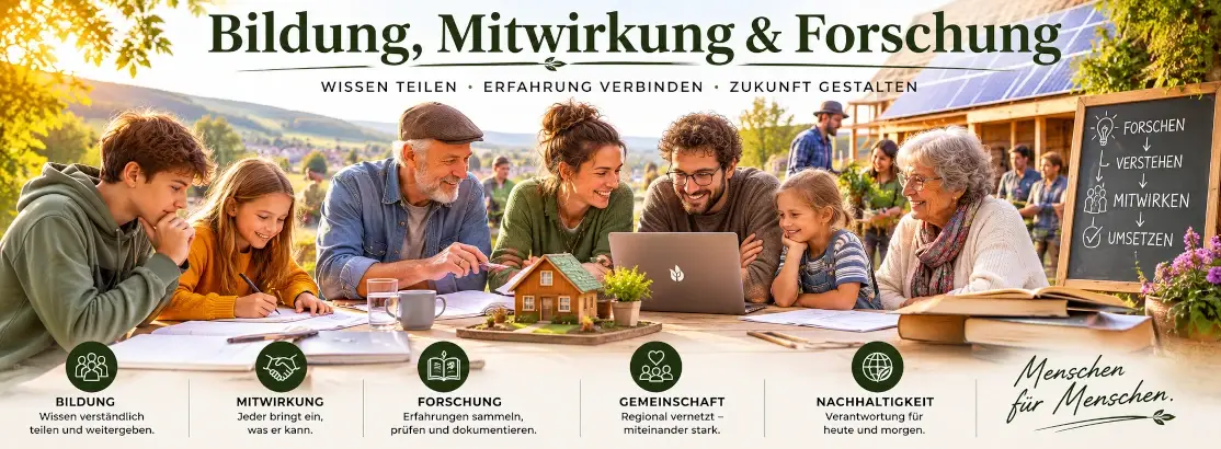 Bildung, Mitwirkung und Forschung im gemeinsamen Vereinsrahmen